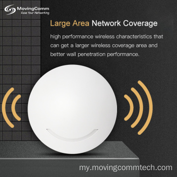 2.4G 300Mbps မိုးလုံလေလုံ wireless access point မျက်နှာကျက်